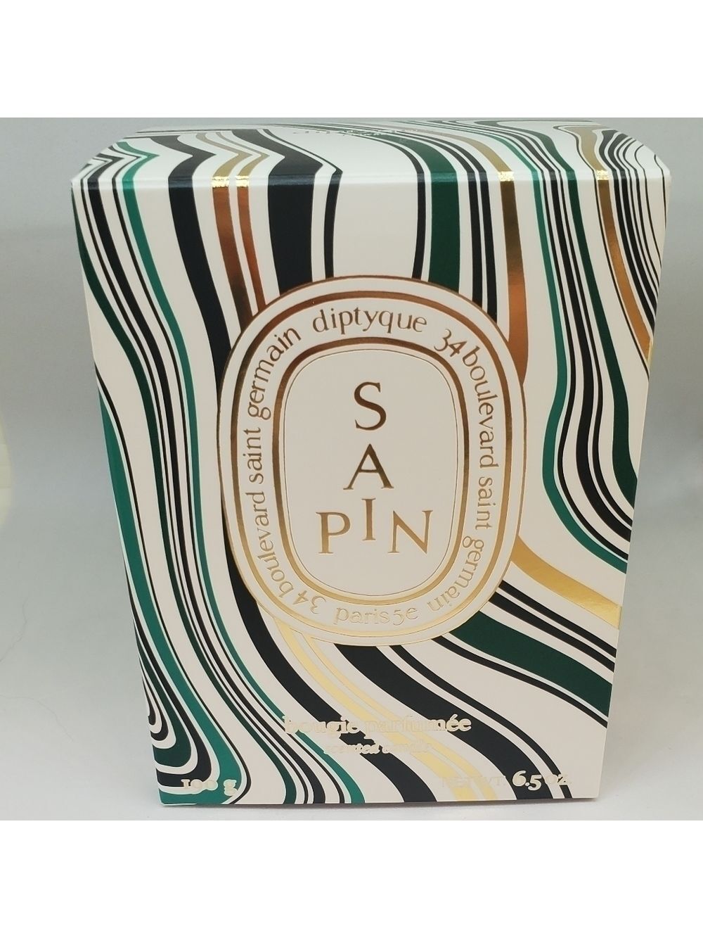 Empty Diptyque 2021 Christmas Sapin (pine) candle holder & box RARE - Picture 3 of 3